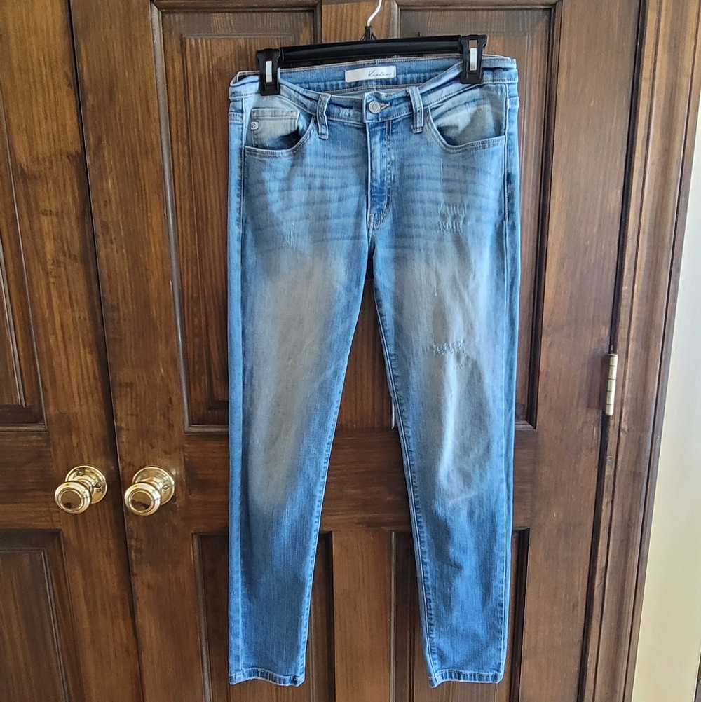Kancan Sz 28 Light Wash Blue Slim Jeans W 31 R 8 L 27
